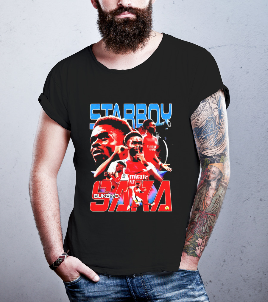 Starboy Bukayo Saka Arsenal Emirates Fly Player T-Shirt
