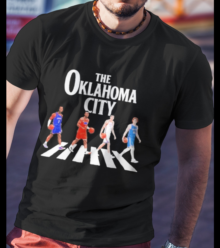 The Oklahoma City Players Abbey Road Basketball T-Shirt