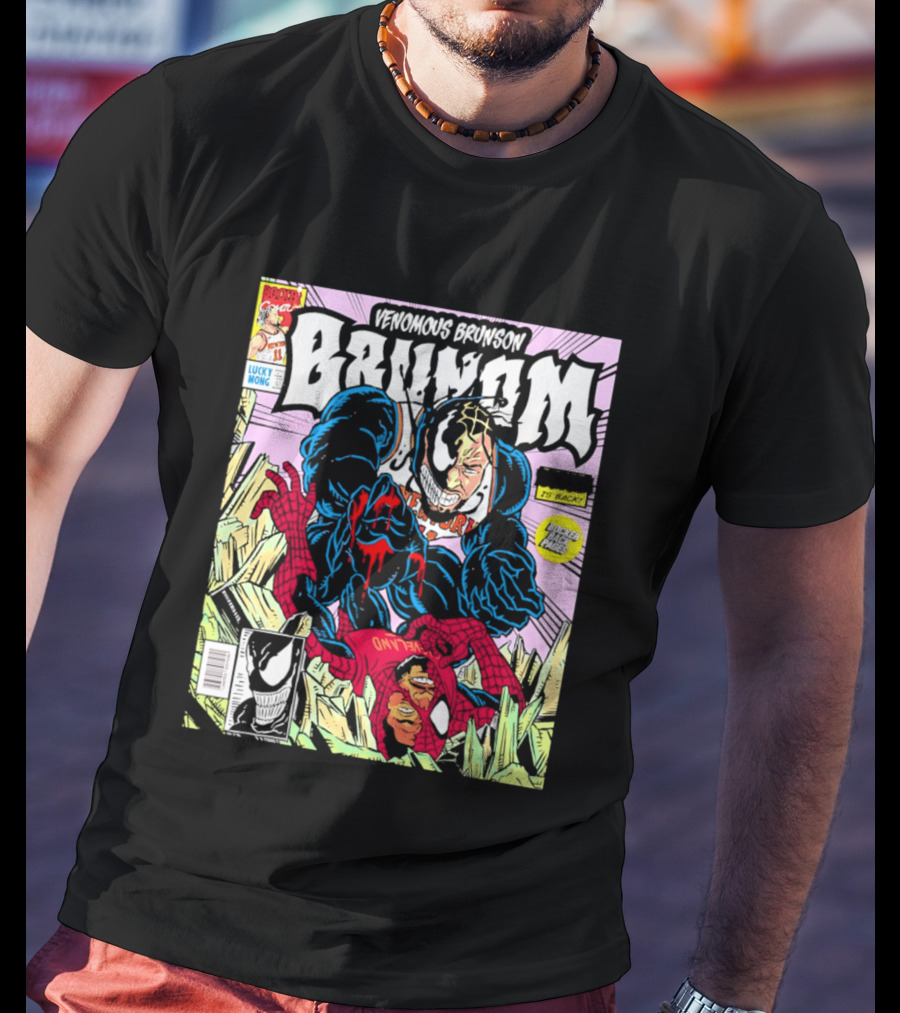 Venomous Brunson Lethal Protector Comic Cover New York Knicks T-Shirt