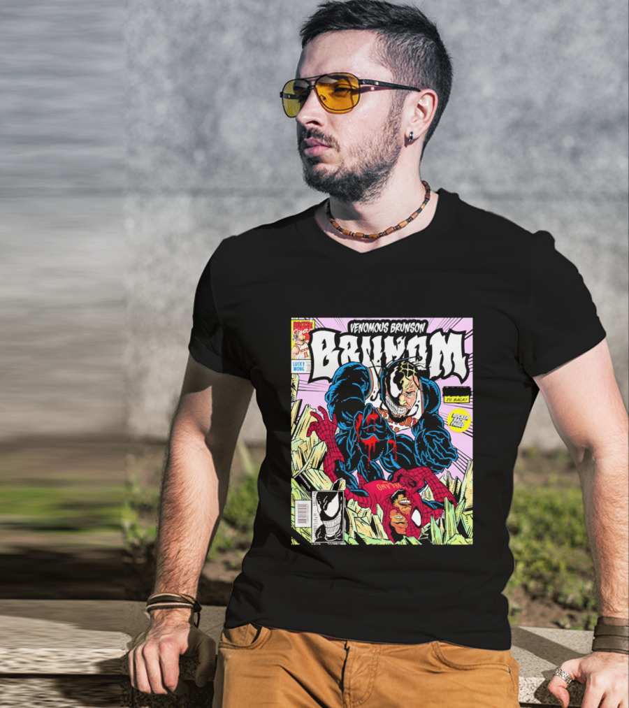 Venomous Brunson Lethal Protector Comic Cover New York Knicks T-Shirt