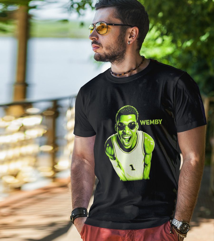 Victor Wembanyama Wemby San Antonio Spurs Alien Basketball Player 1 T-Shirt