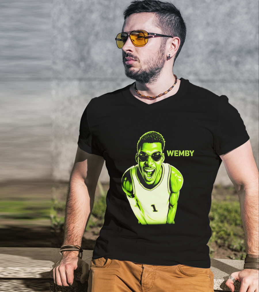 Victor Wembanyama Wemby San Antonio Spurs Alien Basketball Player 1 T-Shirt