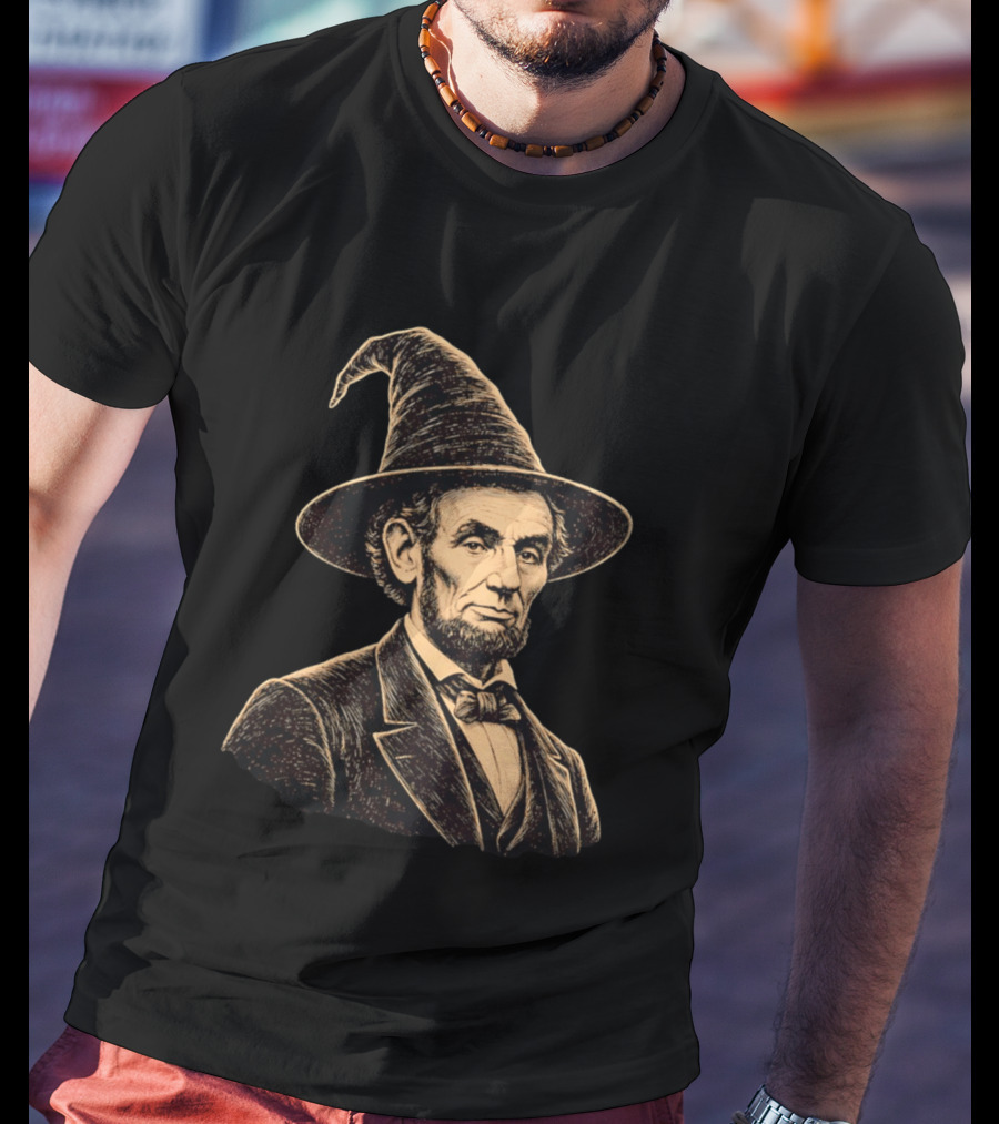 Abraham Lincoln Wizard Hat T-Shirt