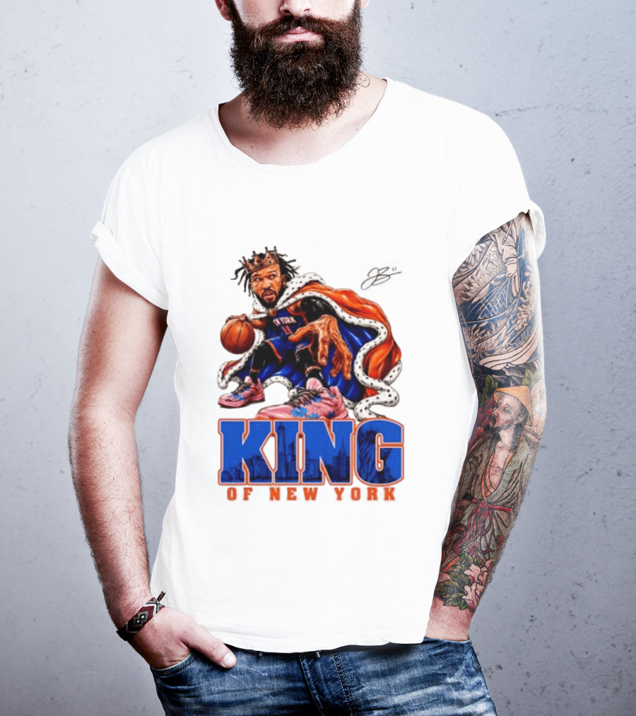 Jalen Brunson 2026 King Of New York Knicks NBA Basketball T-Shirt