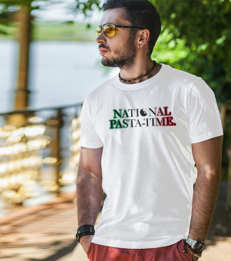 National Pasta Time Italy Flag T-Shirt