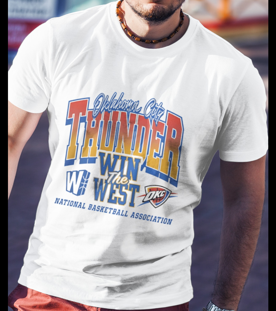 Oklahoma City Thunder Win The West NBA Basketball National Basketball Association OKC T-Shirt