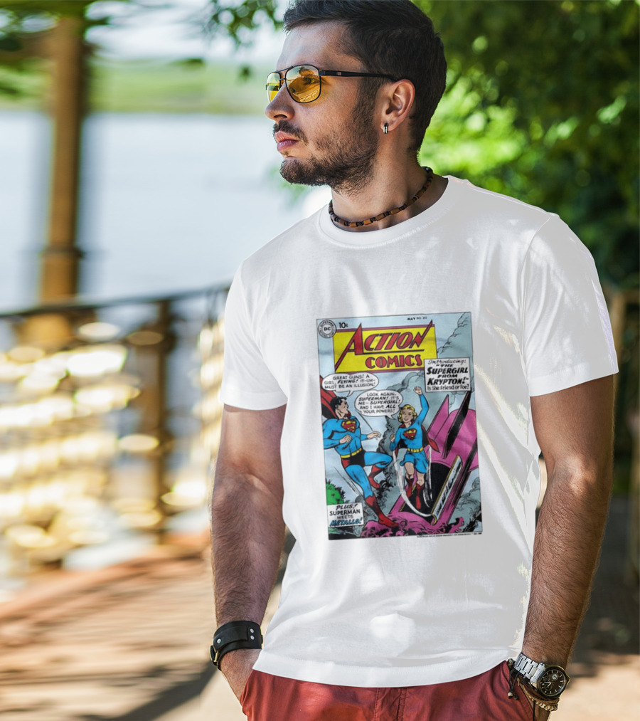 Action Comics 252 Superman Meets Supergirl From Krypton DC Comics 1959 T-Shirt