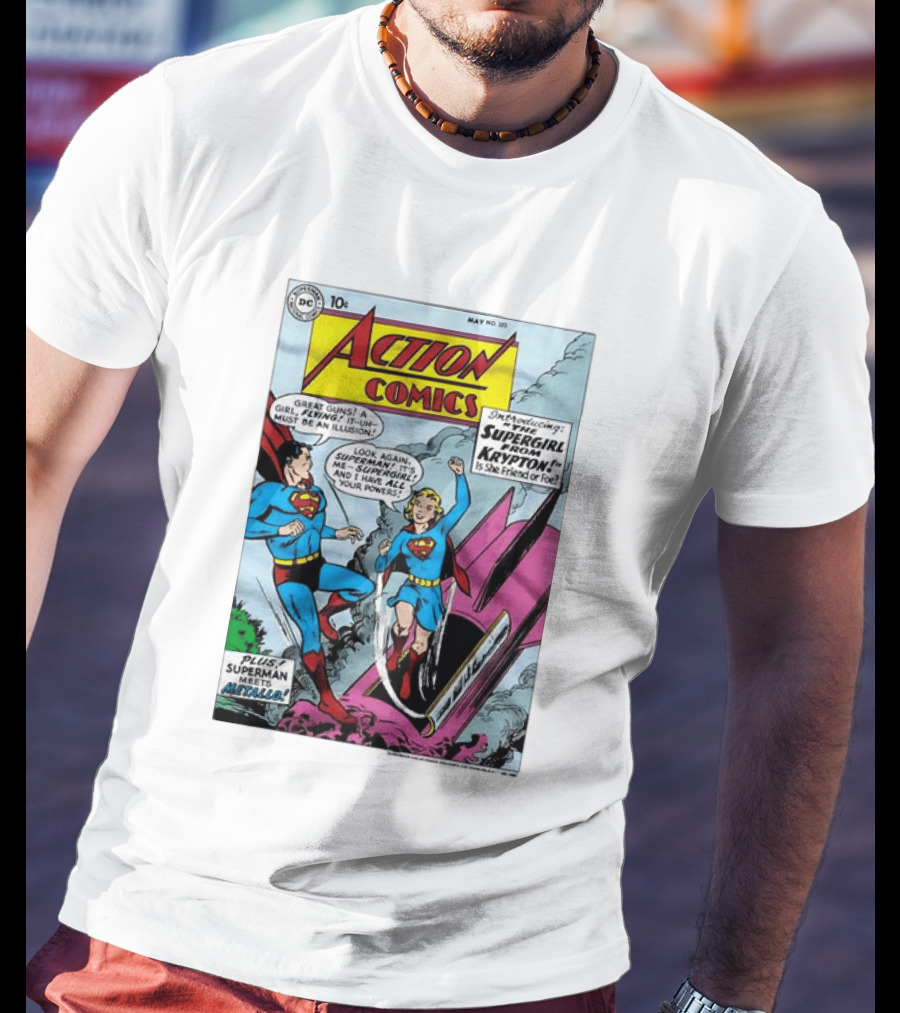 Action Comics 252 Superman Meets Supergirl From Krypton DC Comics 1959 T-Shirt