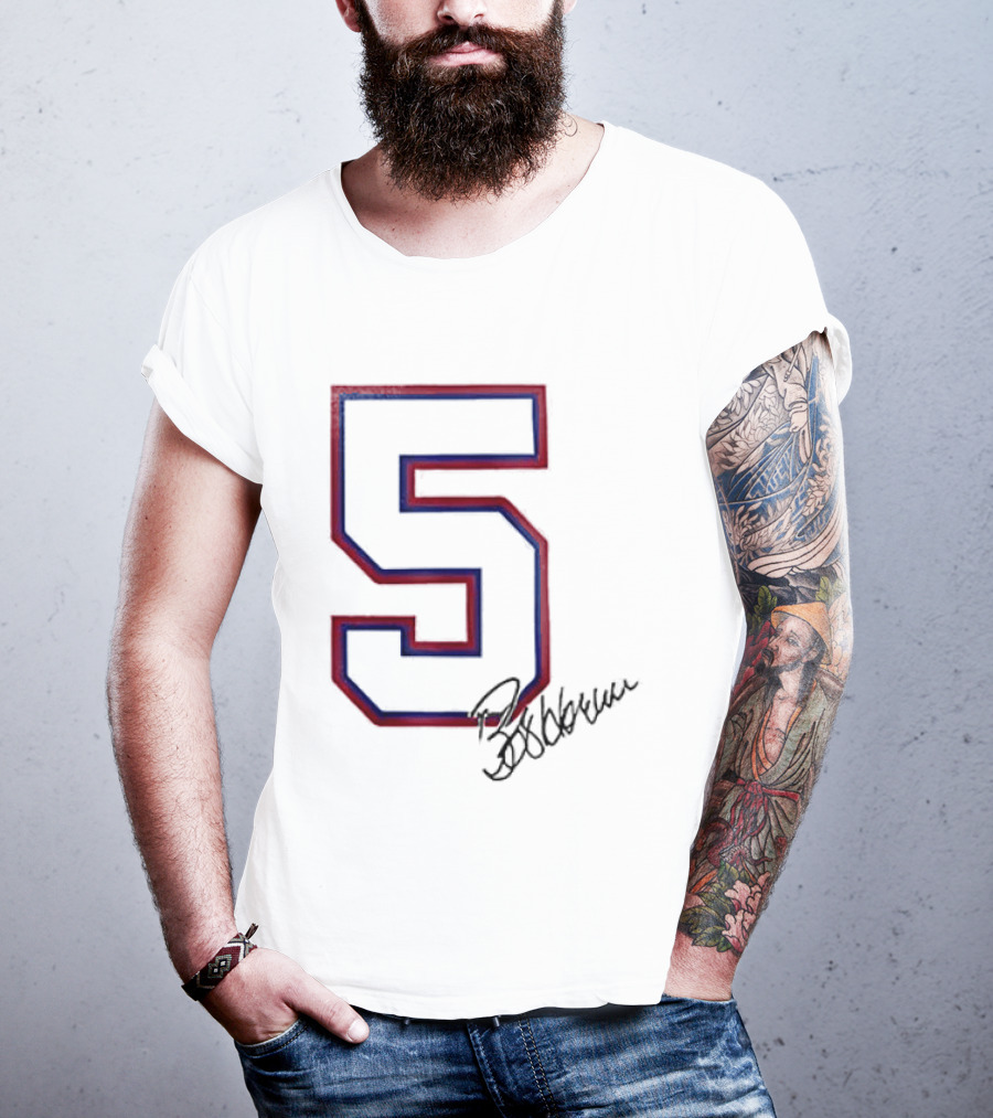 Atlanta Braves Bob Horner Number 5 Signature T-Shirt