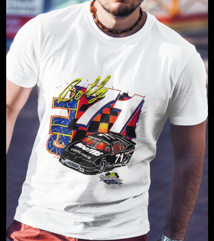 Bobby Allison 71 Hooters NASCAR Sarasota Florida 1959 Racing Car T-Shirt