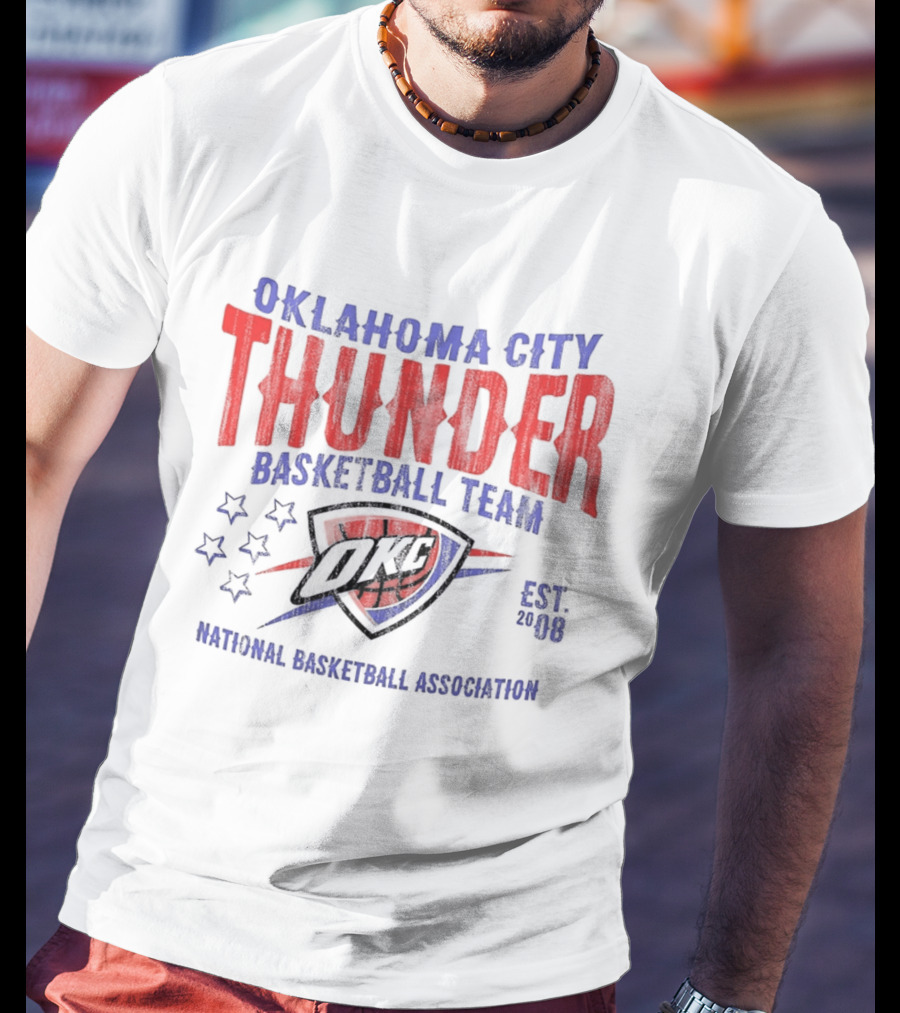 Oklahoma City Thunder Basketball Team National Basketball Association Est 2008 OKC T-Shirt