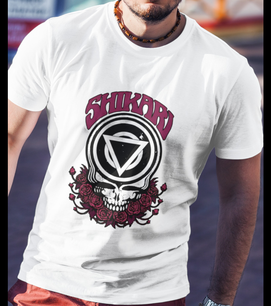 Shikari Triangle Skull Roses T-Shirt