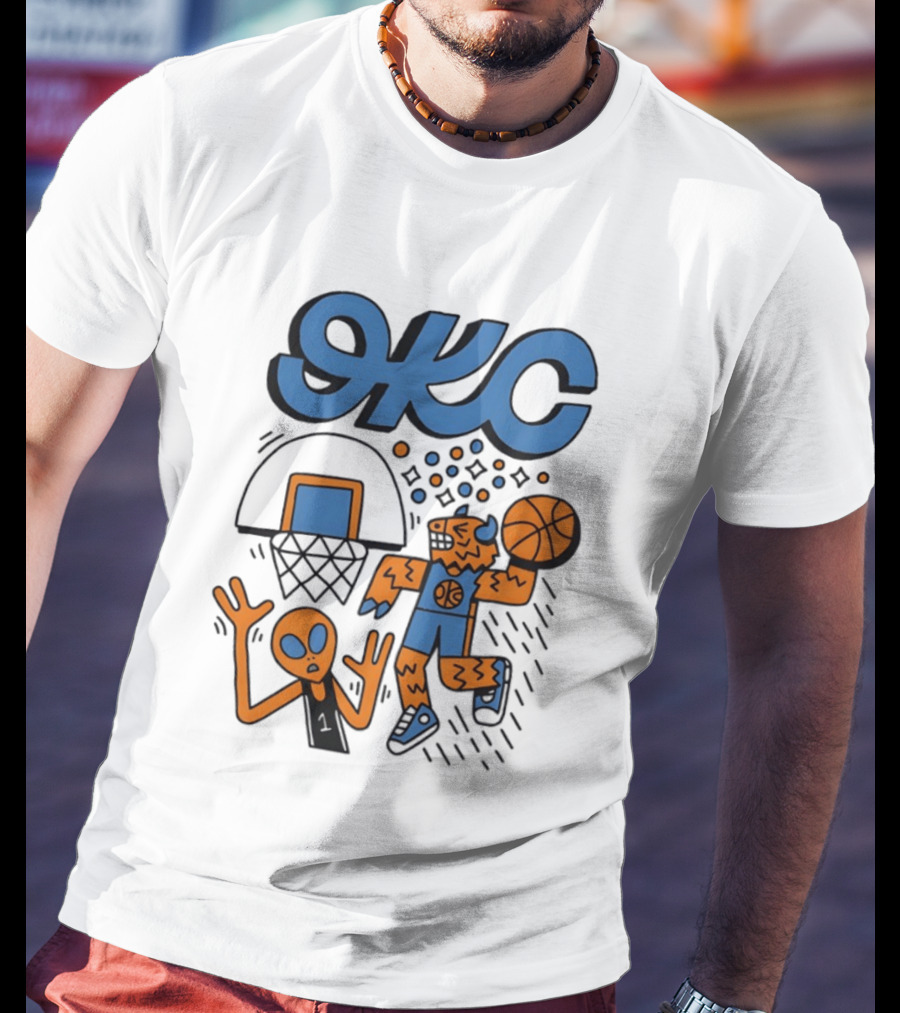 OKC Thunder Rumble Dunk Basketball T-Shirt