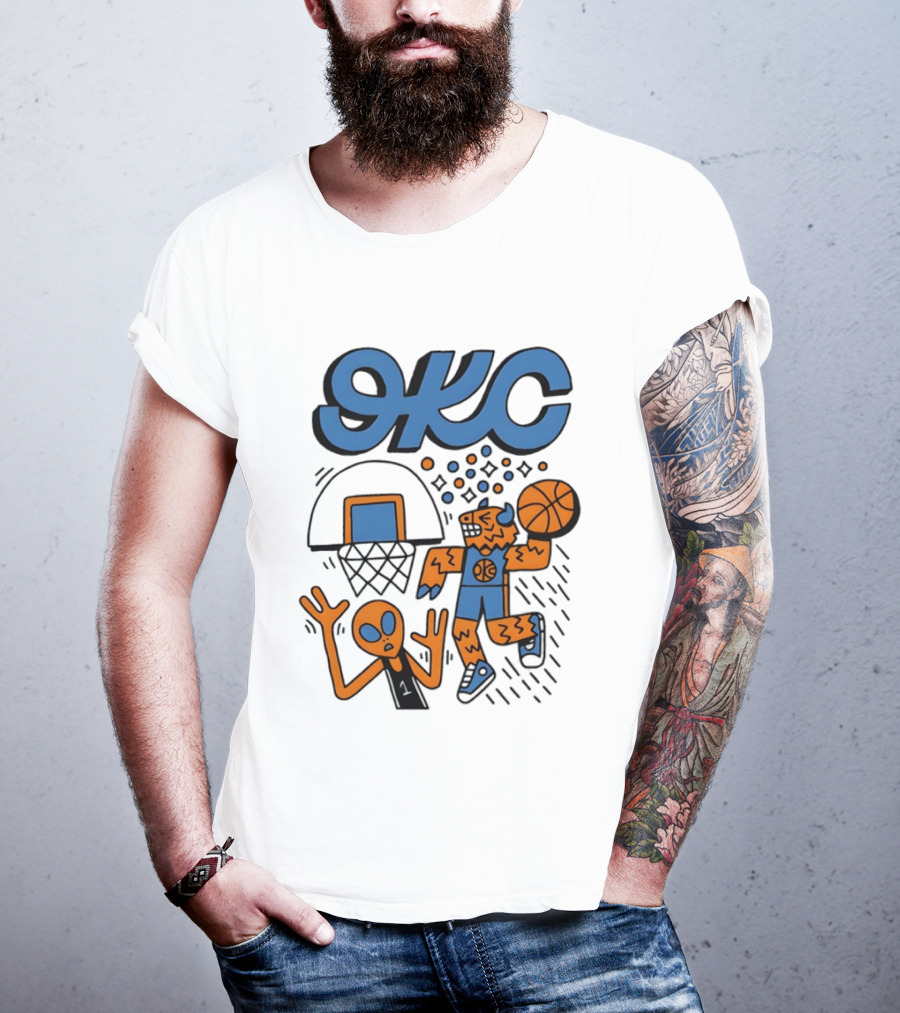 OKC Thunder Rumble Dunk Basketball T-Shirt