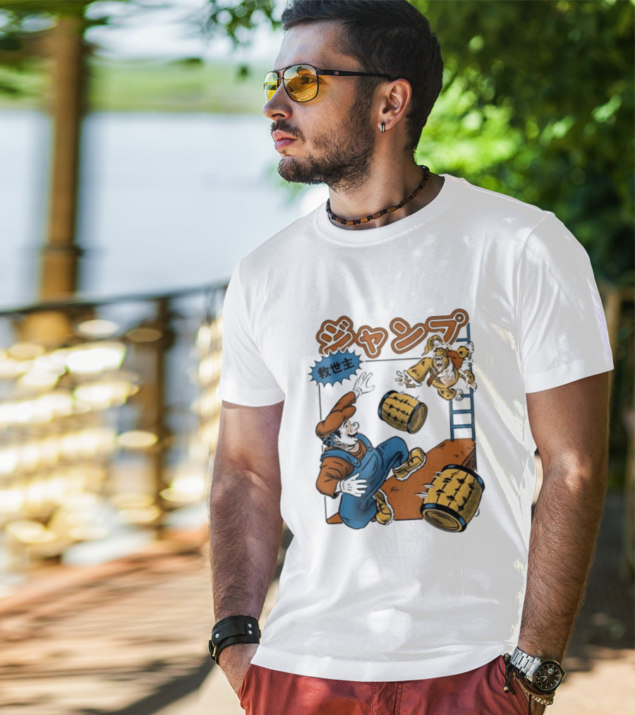 Mario Vs Donkey Kong Jumping Savior T-Shirt