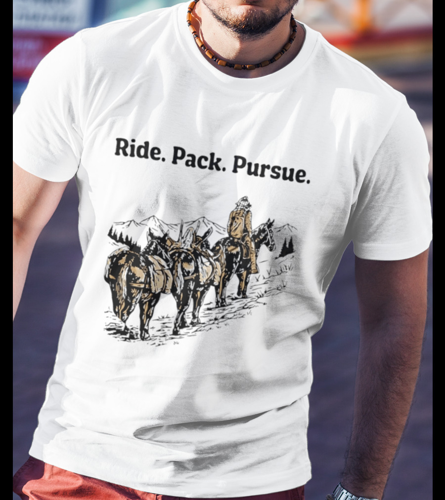 Mountain Wilderness Backcountry Ride Pack Pursue Mules Expedition Journey T-Shirt