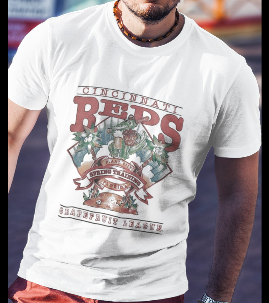 Cincinnati Reds Florida Spring Training Grapefruit League MLB Plant City T-Shirt