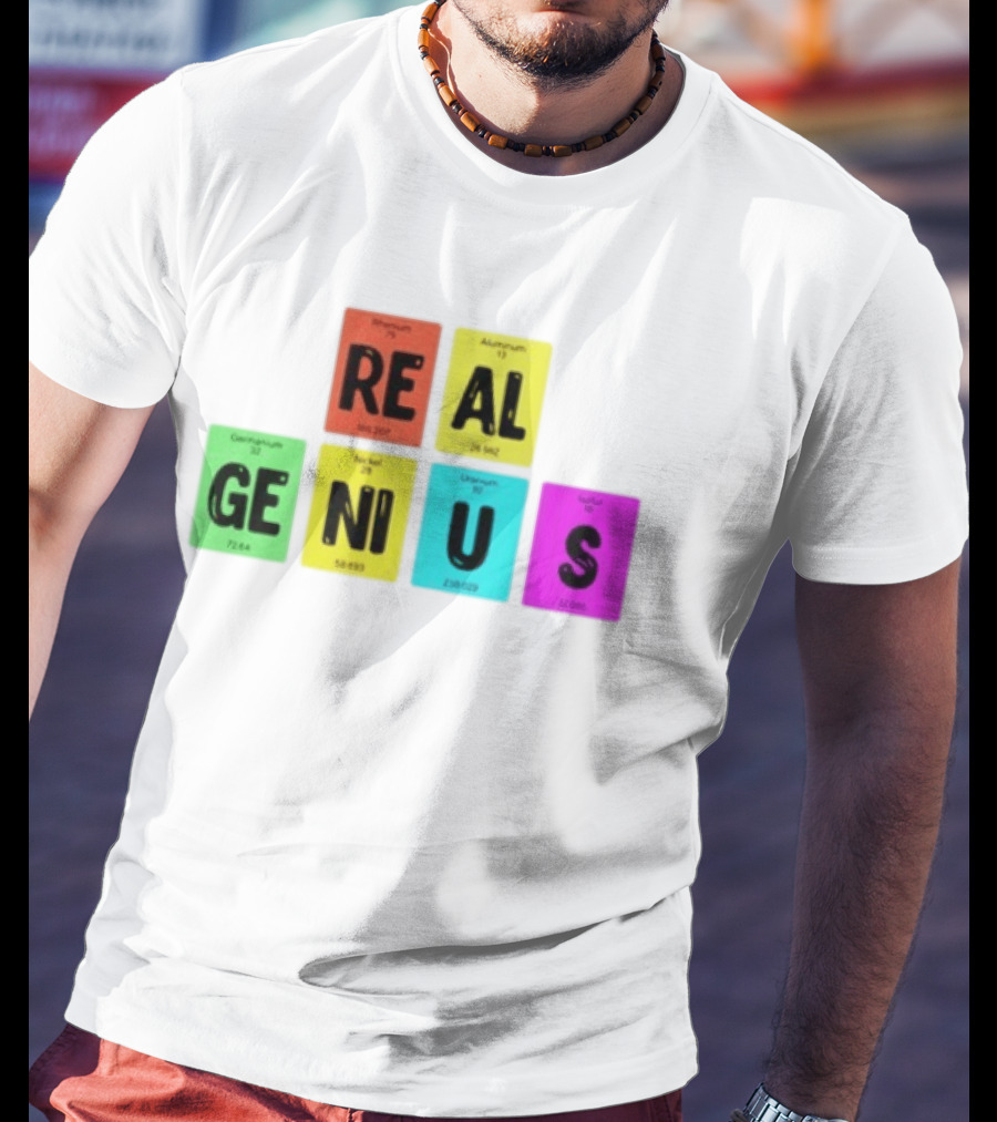 Periodic Table Elements Rhenium Aluminum Germanium Nickel Uranium Sulfur T-Shirt