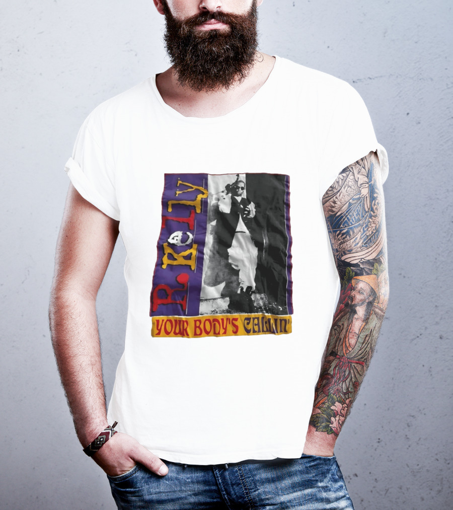 R Kelly Your Body's Callin' Vintage Style Avec Photo Iconique Et Couleurs Vives T-Shirt