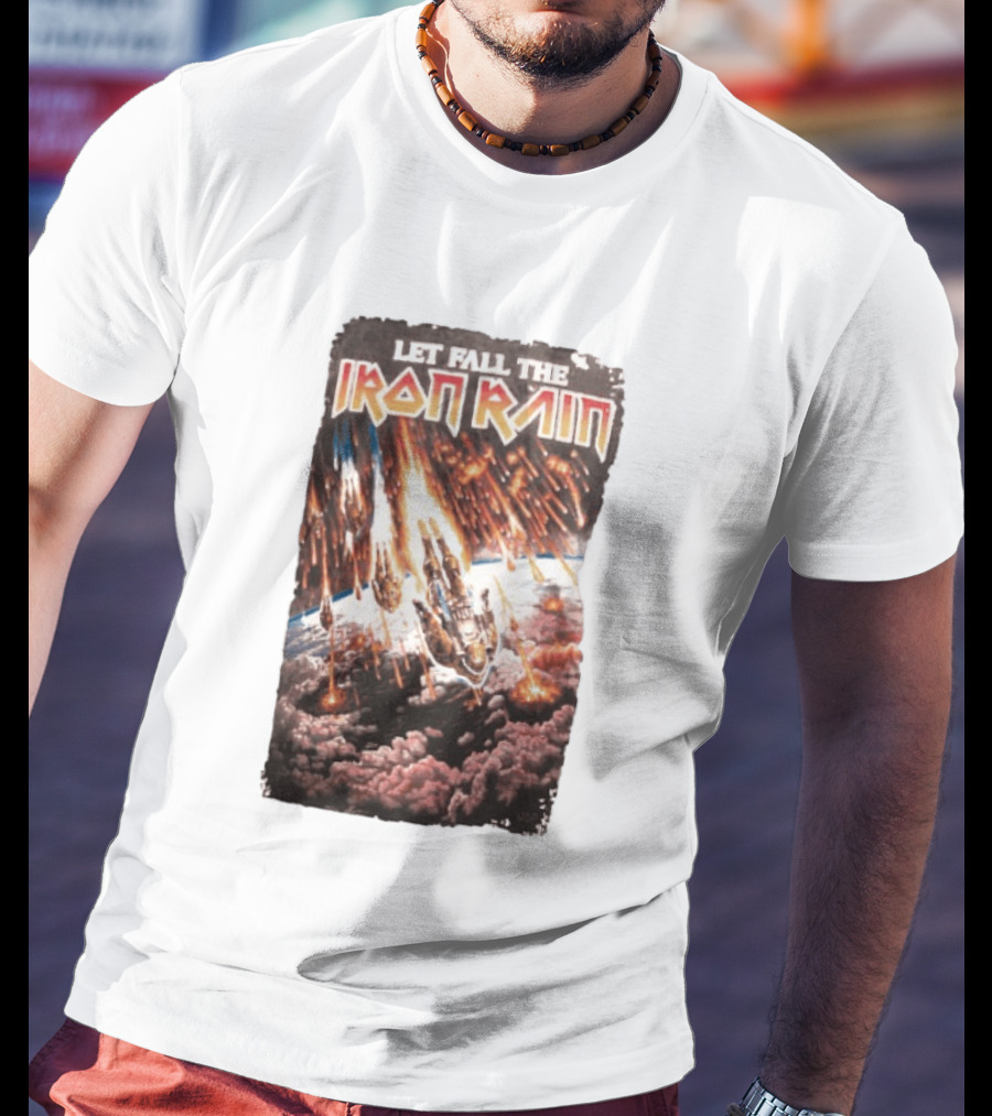 Let Fall The Iron Rain Outer Space Meteor Invasion Explosion T-Shirt