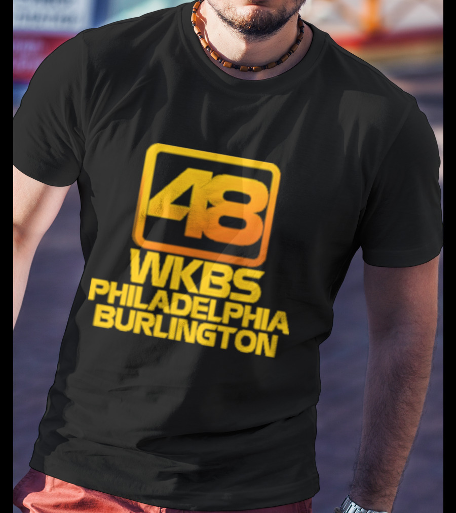 48 WKBS Philadelphia Burlington Vintage Television Broadcast T-Shirt