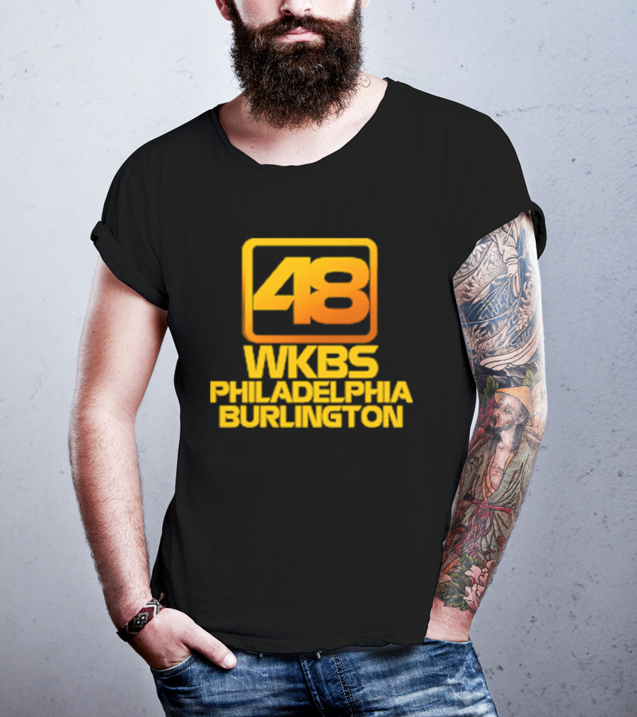 48 WKBS Philadelphia Burlington Vintage Television Broadcast T-Shirt