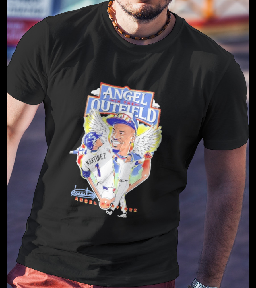 Angel Martinez In The Outfield Cleveland Guardians T-Shirt