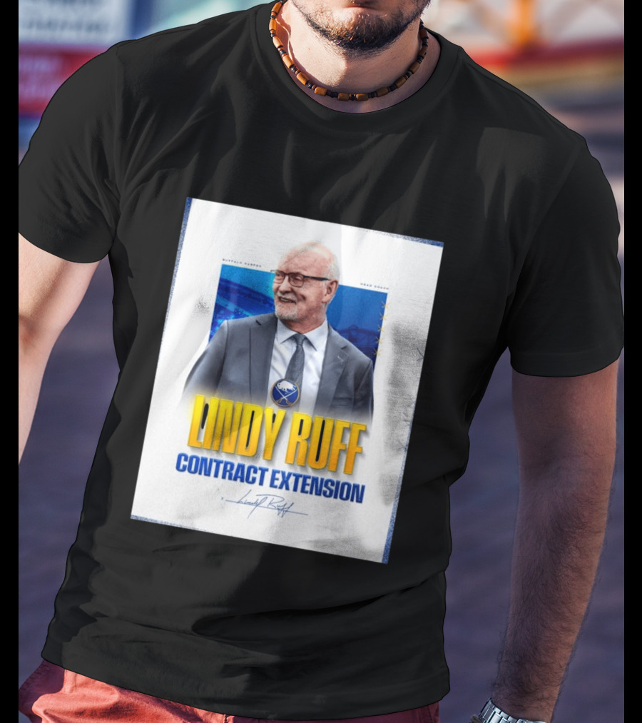 Buffalo Sabres Lindy Ruff Head Coach Contract Extension T-Shirt