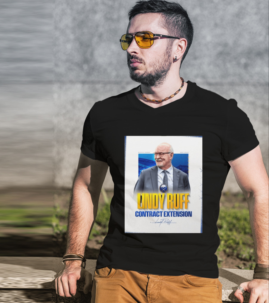 Buffalo Sabres Lindy Ruff Head Coach Contract Extension T-Shirt