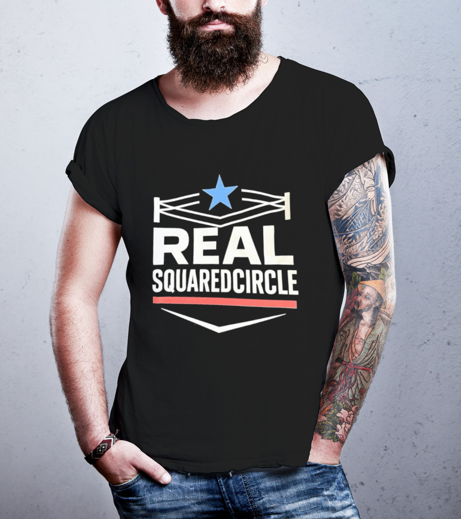 Real Squaredcircle WWE Wrestling Ring Star T-Shirt