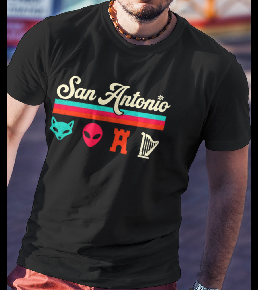San Antonio Fox Alien Castle Harper Spurs Basketball NBA 2026 T-Shirt