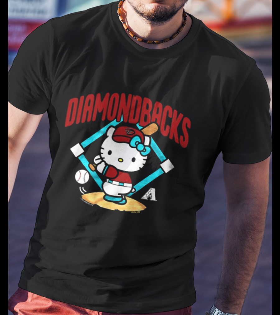 Hello Kitty Arizona Diamondbacks Baseball 2026 MLB Diamondbacks T-Shirt