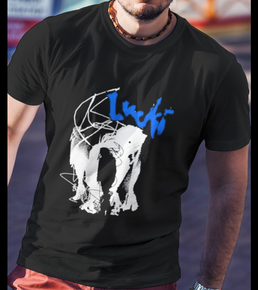 Lucki Alt Heavy Metal Style White Abstract T-Shirt