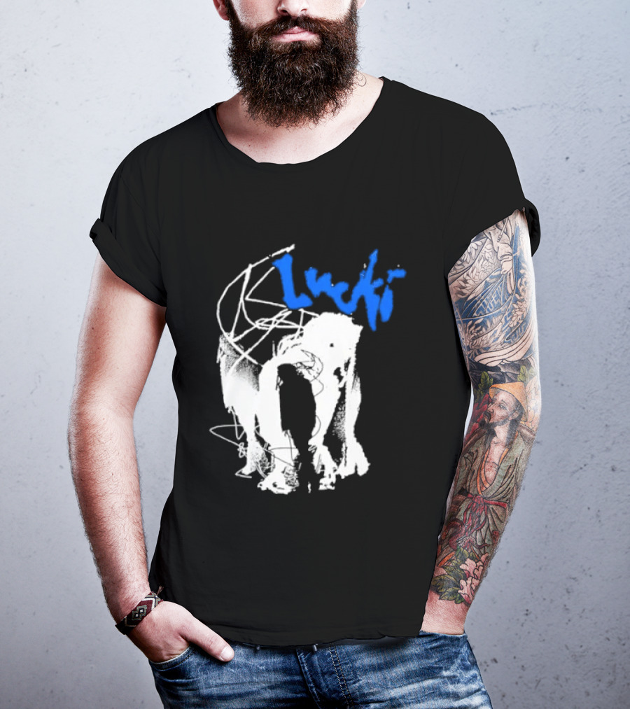 Lucki Alt Heavy Metal Style White Abstract T-Shirt