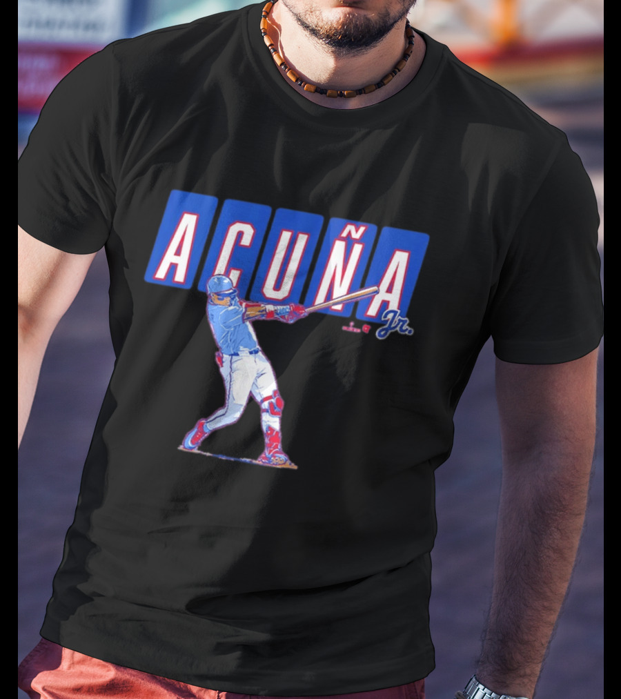 ATL Ronald Acuña Jr Slugger Swing Action T-Shirt