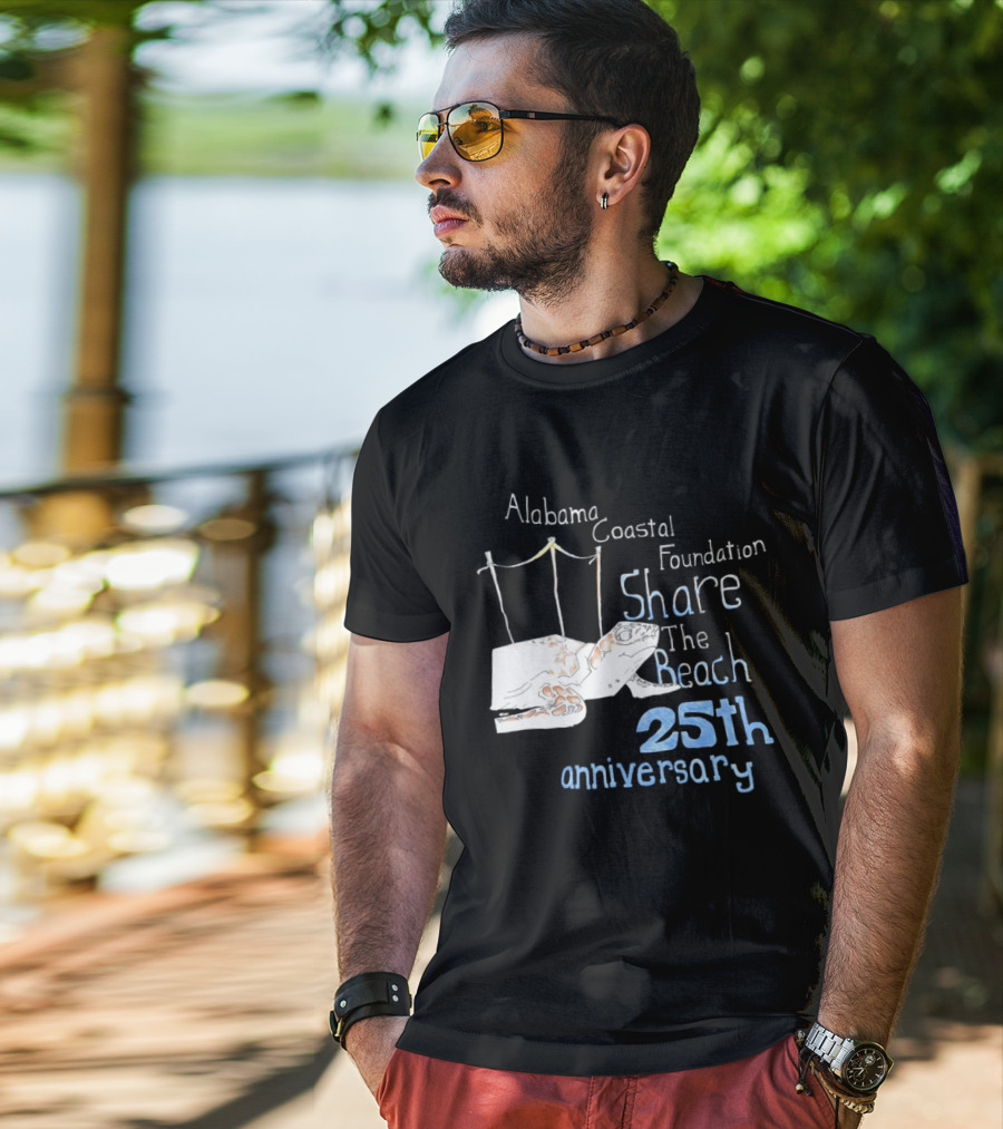 Alabama Coastal Foundation Share The Beach 25th Anniversary T-Shirt