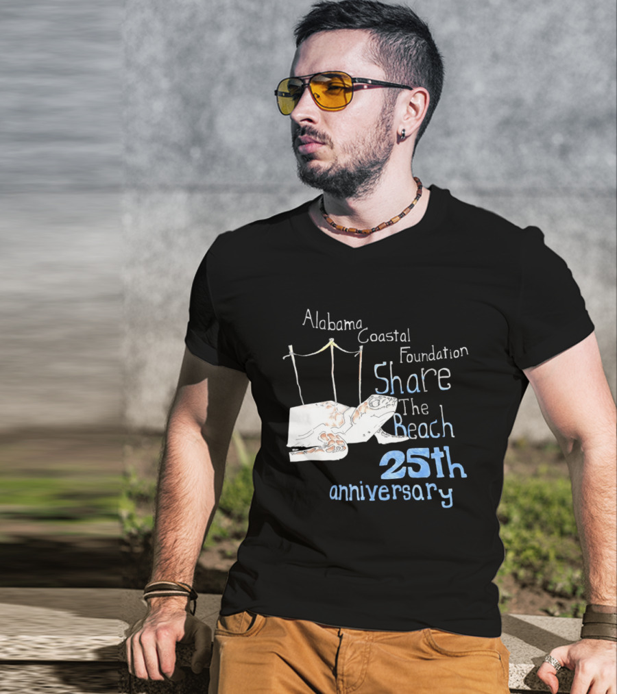 Alabama Coastal Foundation Share The Beach 25th Anniversary T-Shirt
