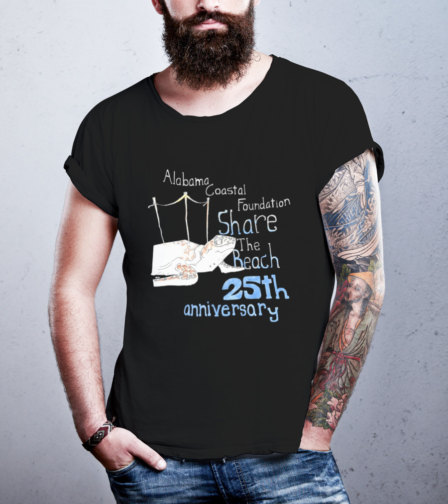 Alabama Coastal Foundation Share The Beach 25th Anniversary T-Shirt