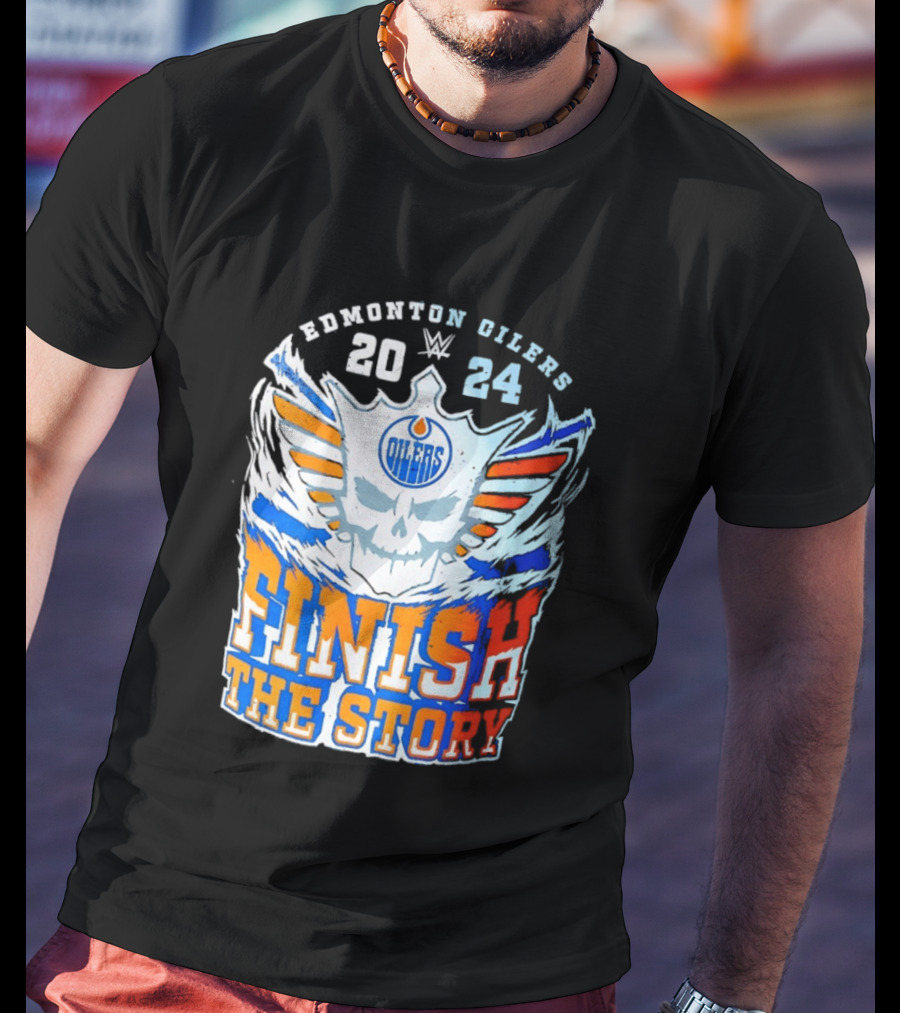 Edmonton Oilers Cody Rhodes Finish The Story 2024 T-Shirt