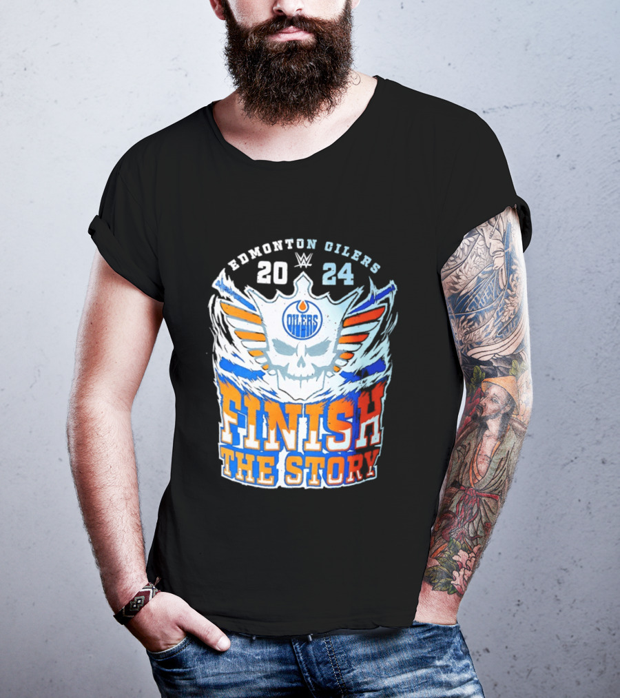 Edmonton Oilers Cody Rhodes Finish The Story 2024 T-Shirt