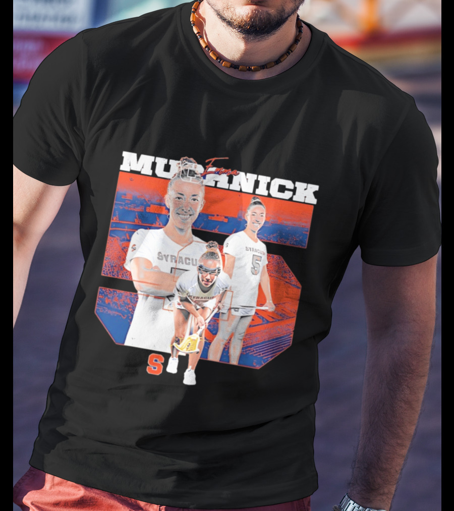 Emma Muchnick Syracuse Lacrosse Orange NCAA Number 5 T-Shirt