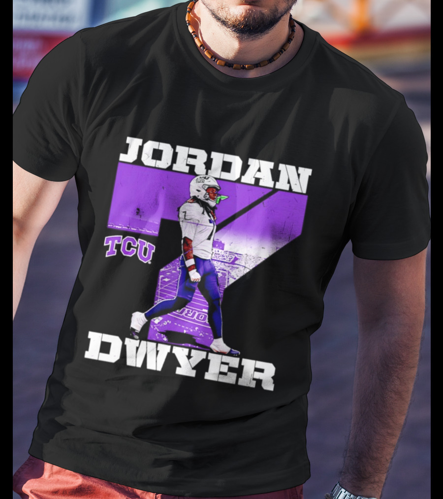 TCU Horned Frogs Football Jordan Dwyer Number 7 T-Shirt