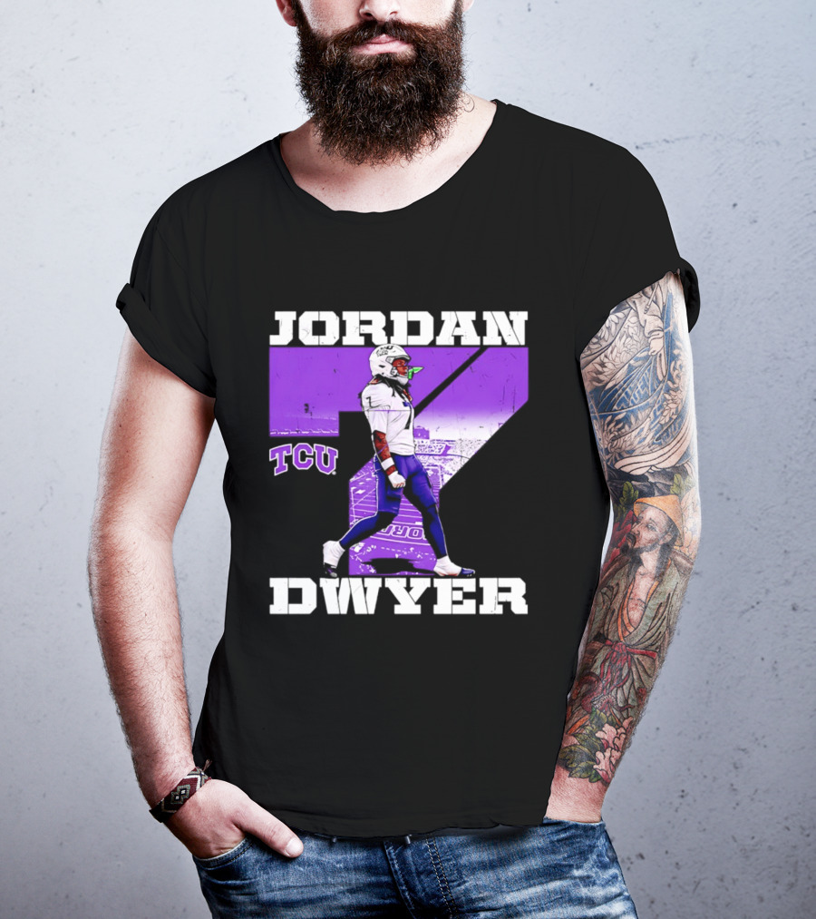 TCU Horned Frogs Football Jordan Dwyer Number 7 T-Shirt