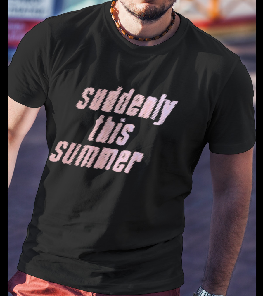 Suddenly This Summer Retro Vibe Pink T-Shirt