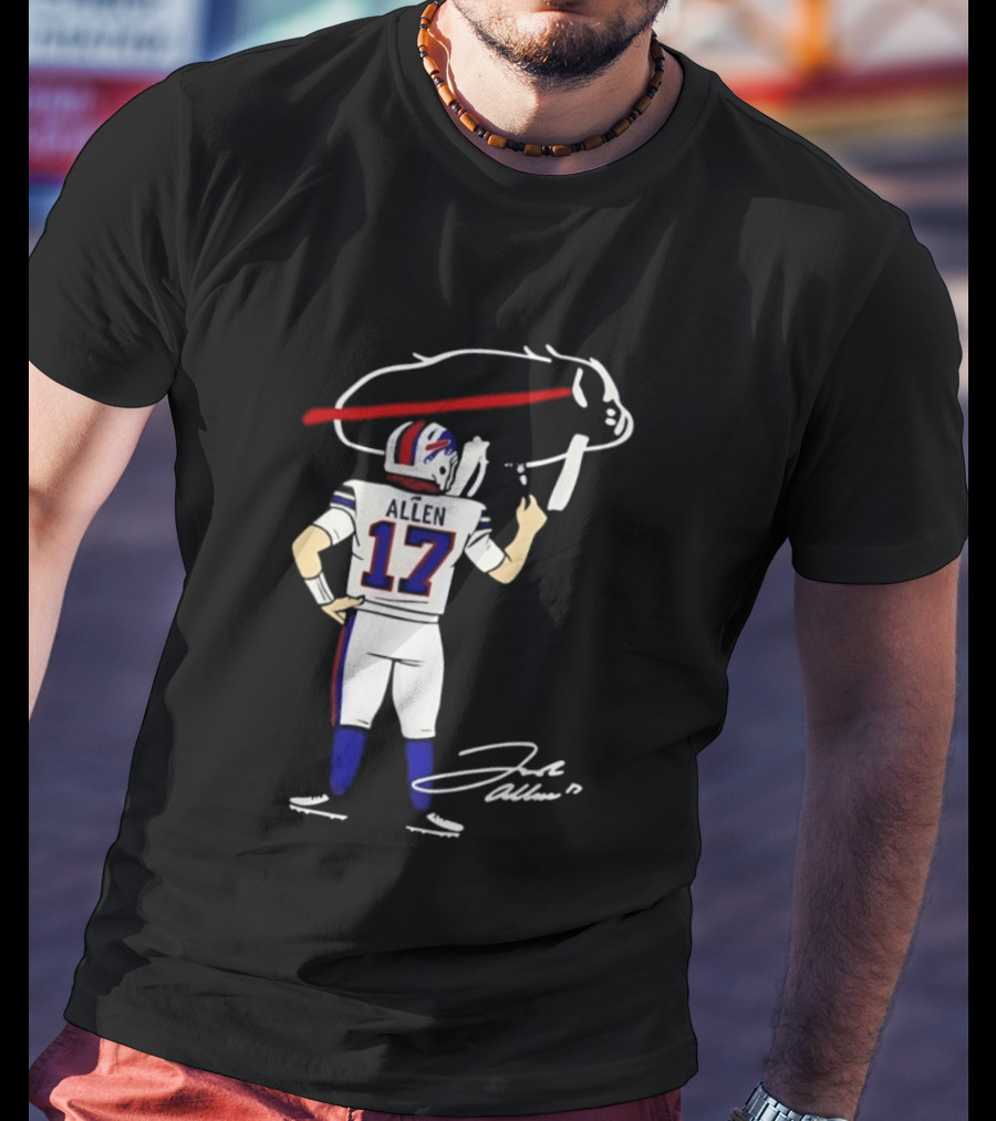 Josh Allen Buffalo Bills Number 17 Prepping For The Season T-Shirt