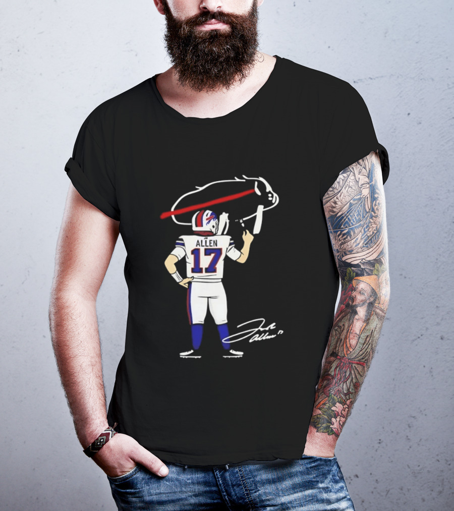 Josh Allen Buffalo Bills Number 17 Prepping For The Season T-Shirt