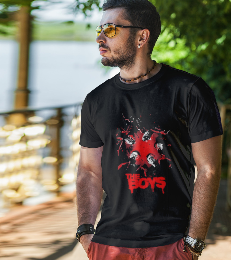 The Boys Blood Red Splatter Horror T-Shirt