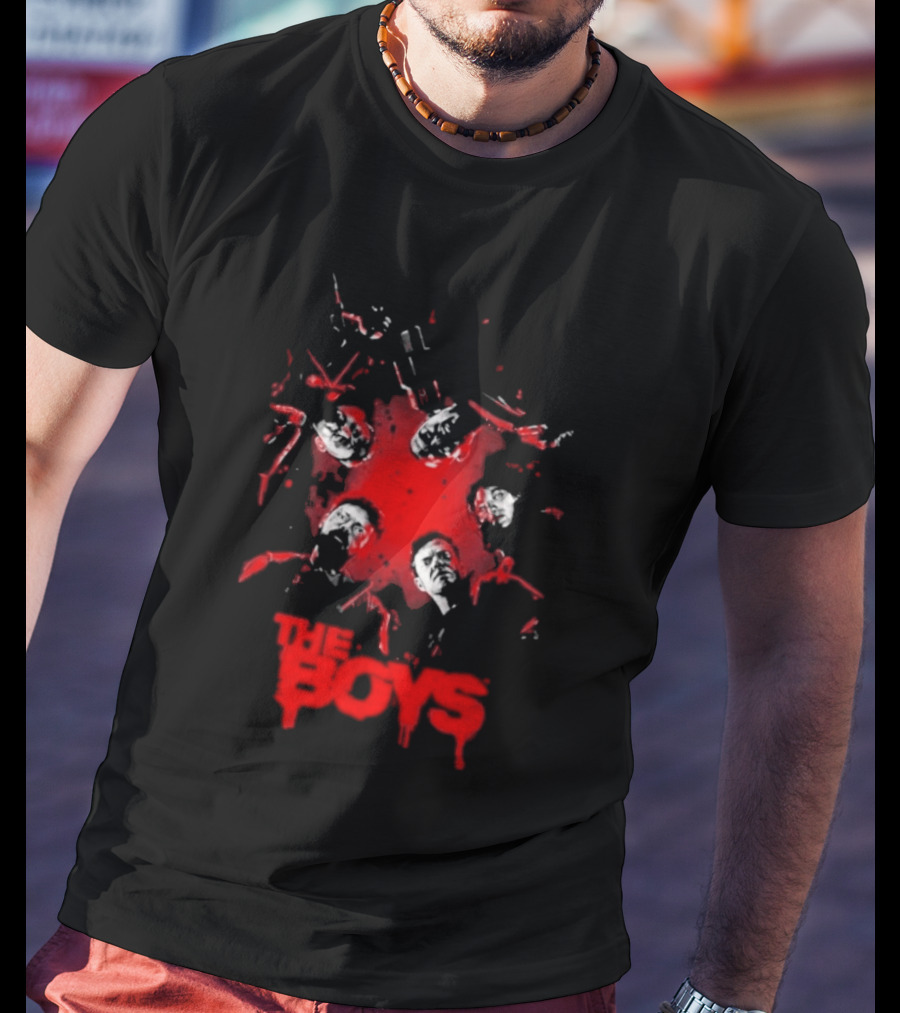 The Boys Blood Red Splatter Horror T-Shirt