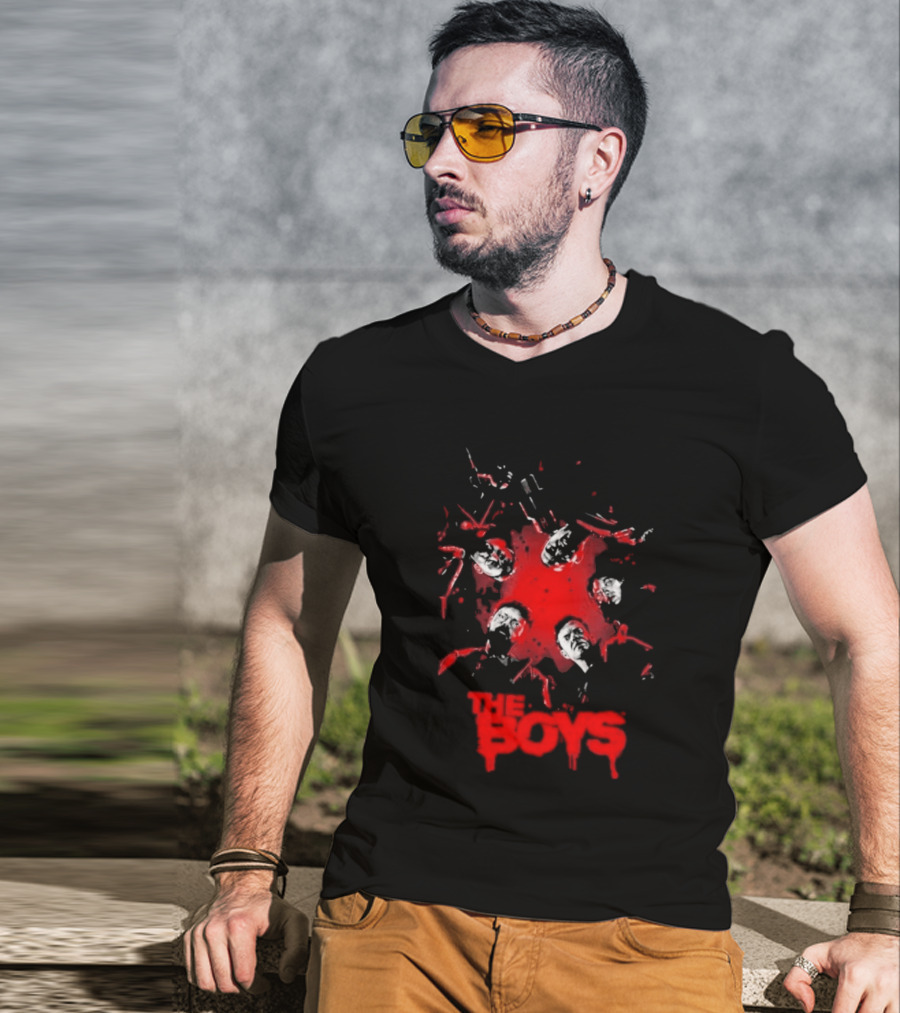 The Boys Blood Red Splatter Horror T-Shirt
