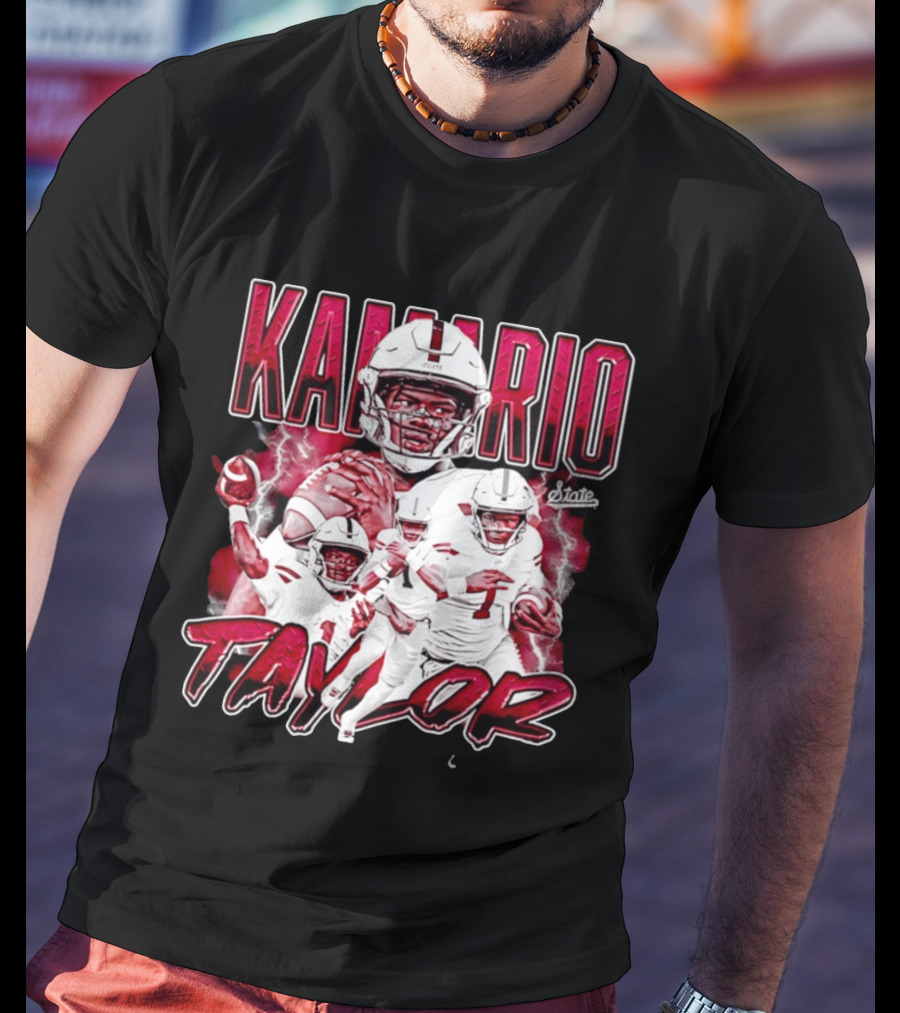 Mississippi State Bulldogs KaMario Taylor Number 1 Football State T-Shirt